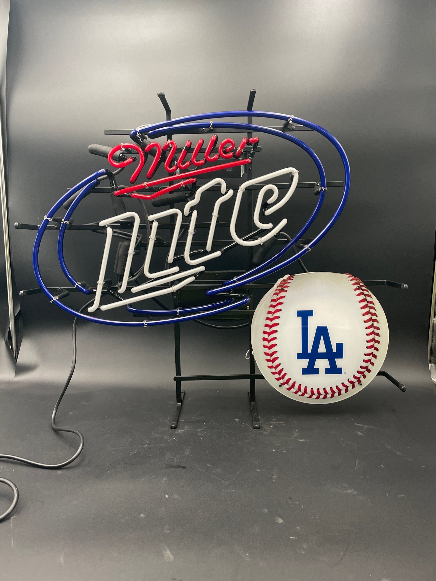 Miller Lite Los Angeles Dodgers Neon Sign