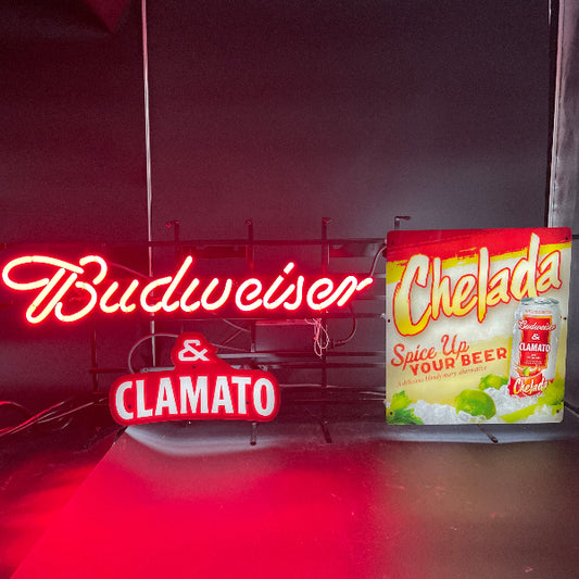 Budweiser & Chelada Neon Sign