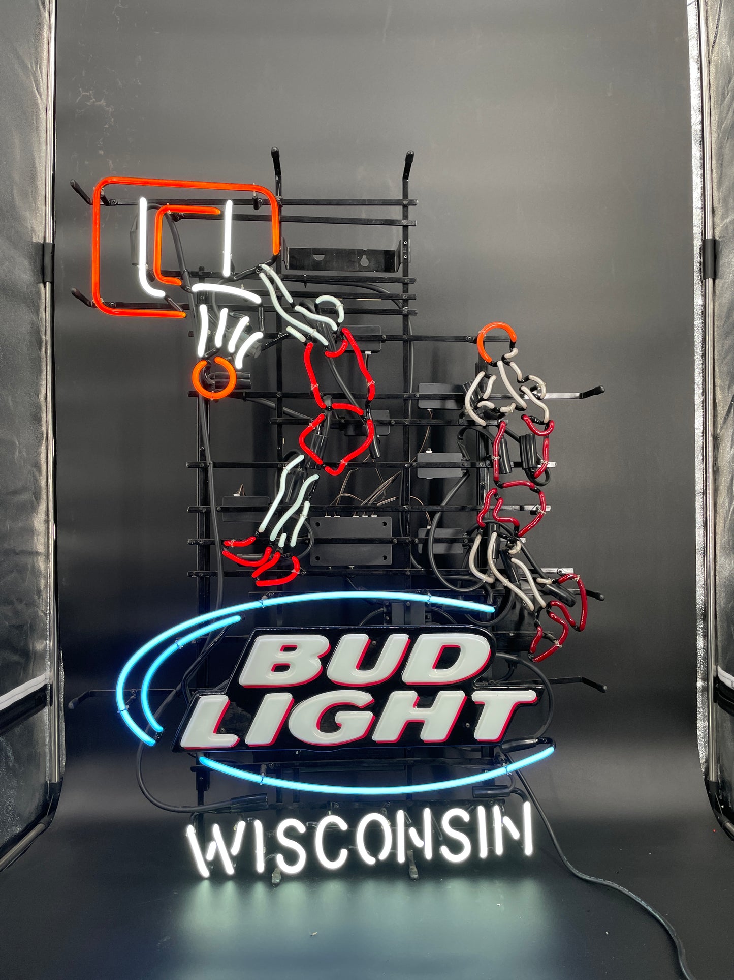 Bud Light Motion Basketball Player Neon Sign