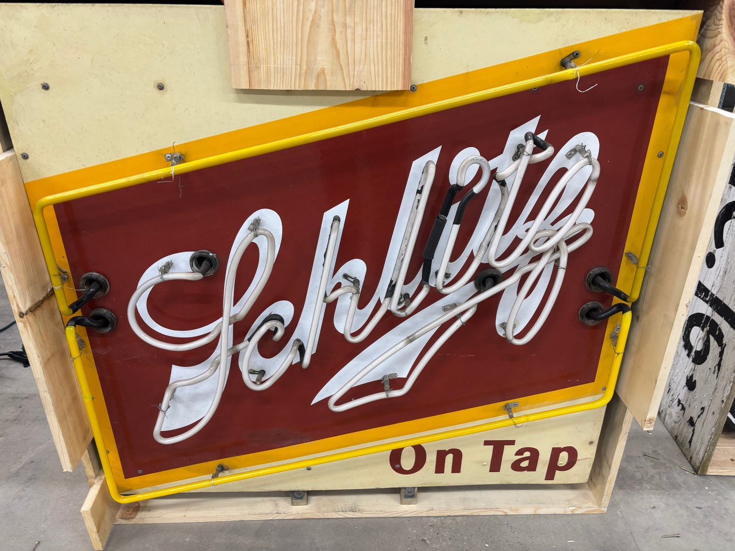Schlitz Beer Neon Script Sign (Circa 1950)