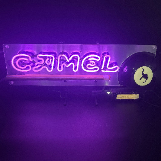 Camel Billiards 8 Ball Neon Sign