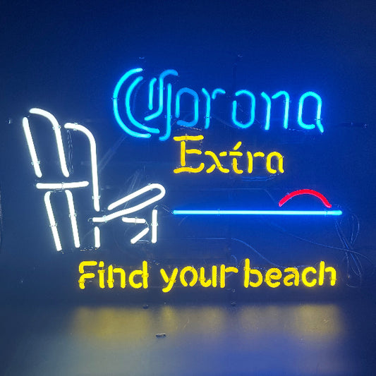 Corona Extra Neon Beer Sign – Find Your Beach Chair