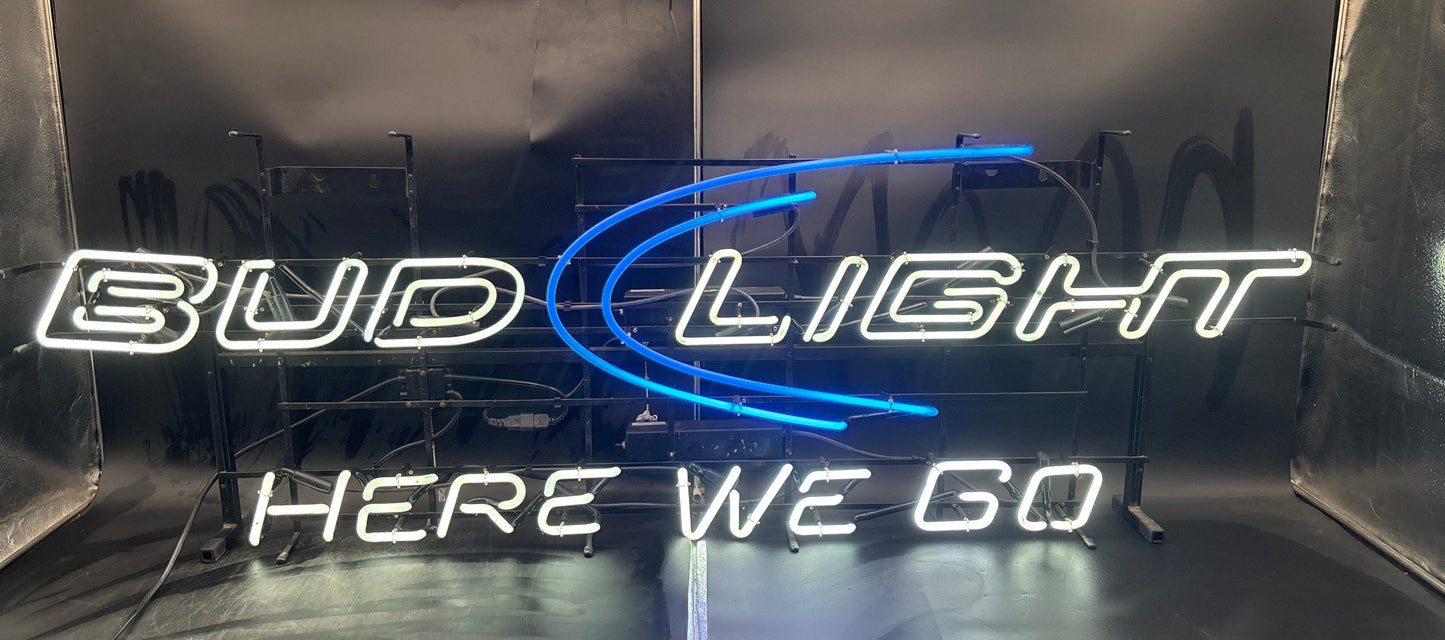 Bud Light "Here We Go" Neon Sign