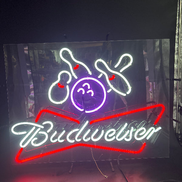 Budweiser Bowling Neon Sign