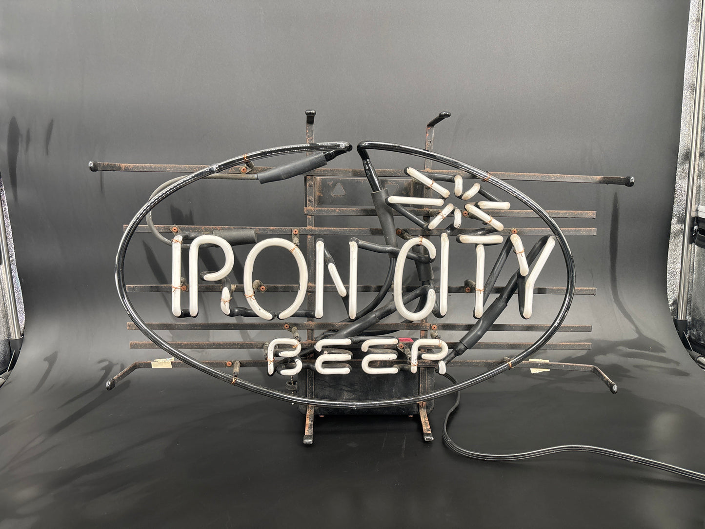 Vintage Iron City Neon Sign