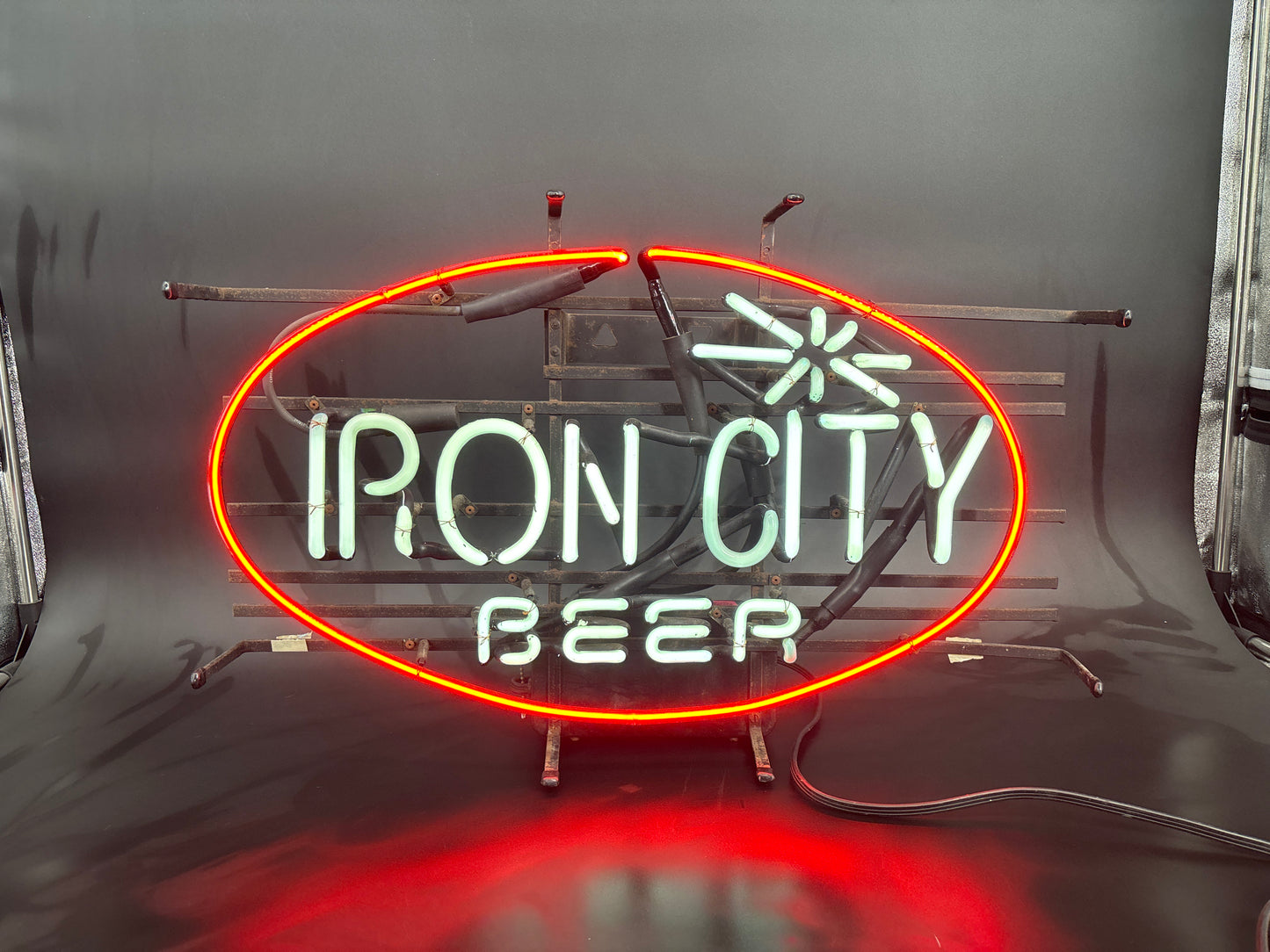 Vintage Iron City Neon Sign
