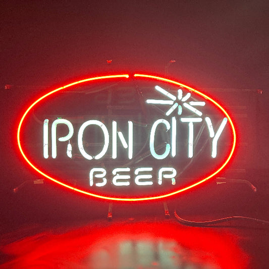 Vintage Iron City Neon Sign