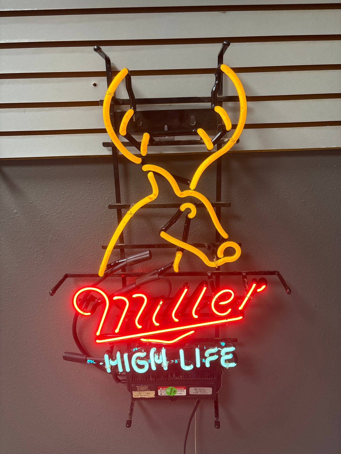 Miller High Life Deer Neon Sign