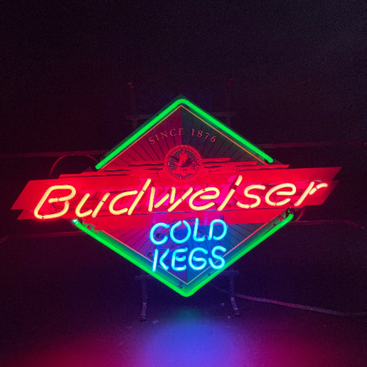 Budweiser Cold Kegs Neon Sign