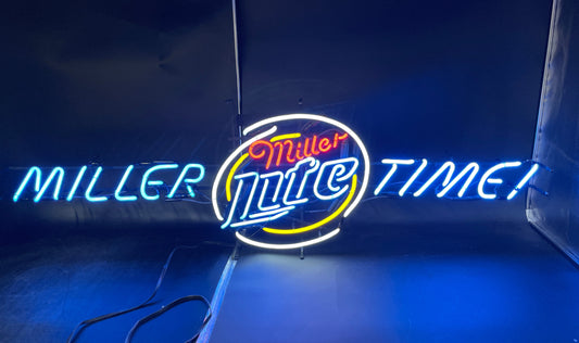 Miller Time Neon Sign