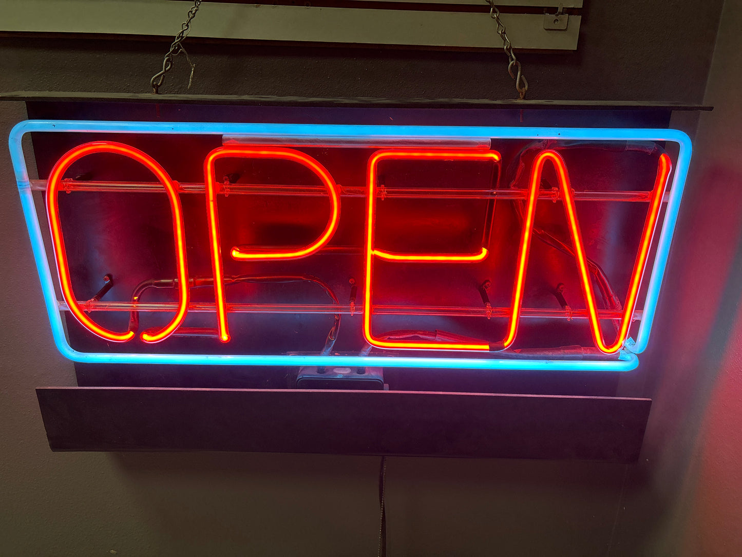 Open Neon Sign