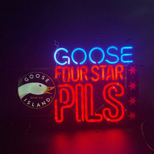 Goose Island Four Star Pils Neon Sign