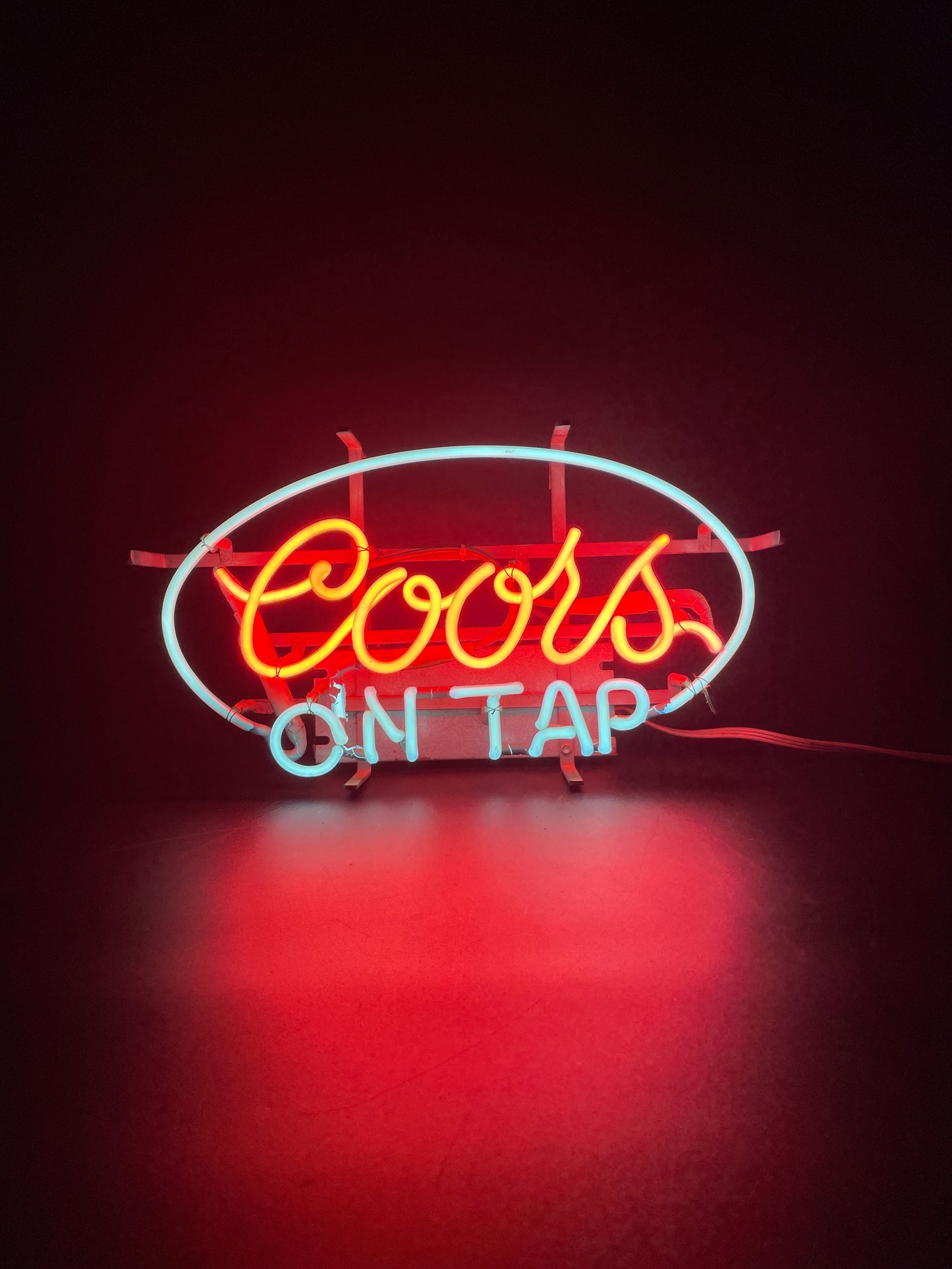 BEER Single Stroke Word unit With Oval Border unit for Coors Replacement Tube - Neon Sign Part