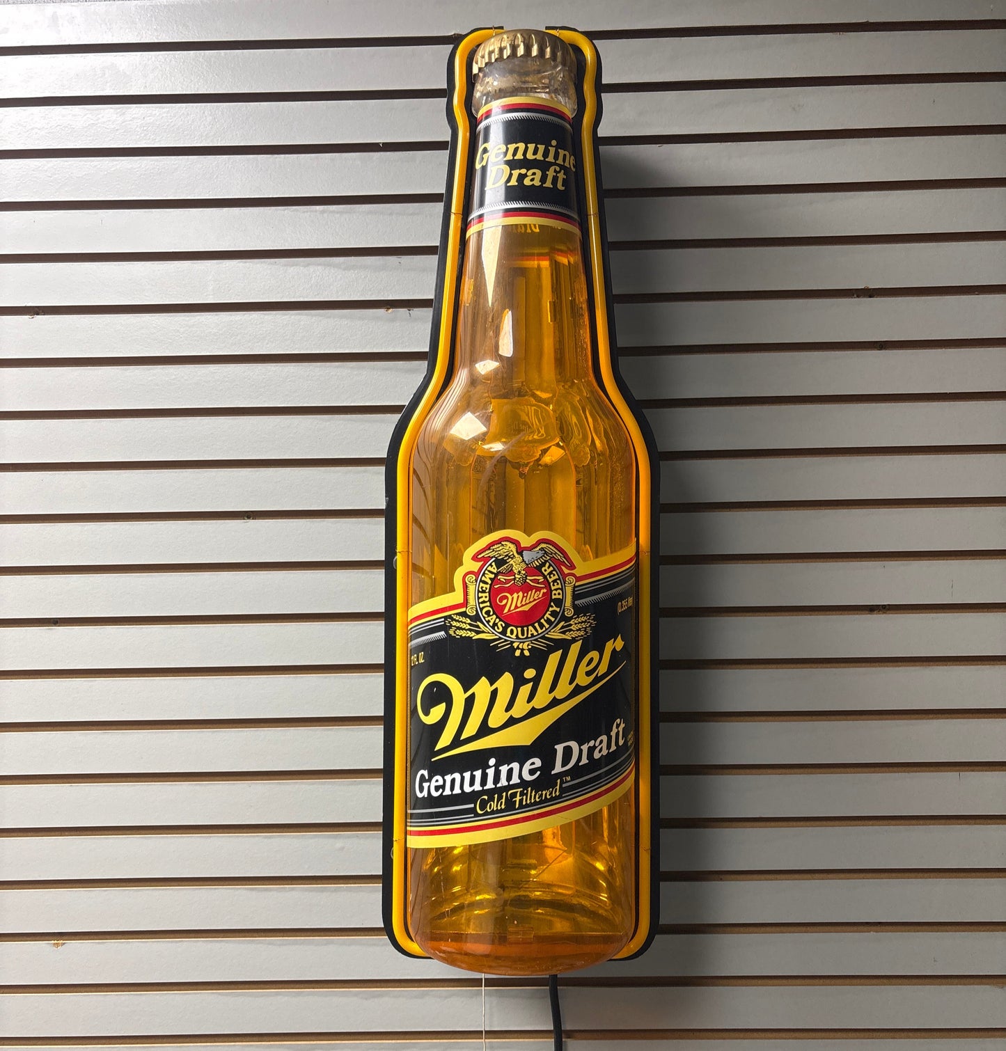 Miller Genuine Draft Bottle Neon Sign