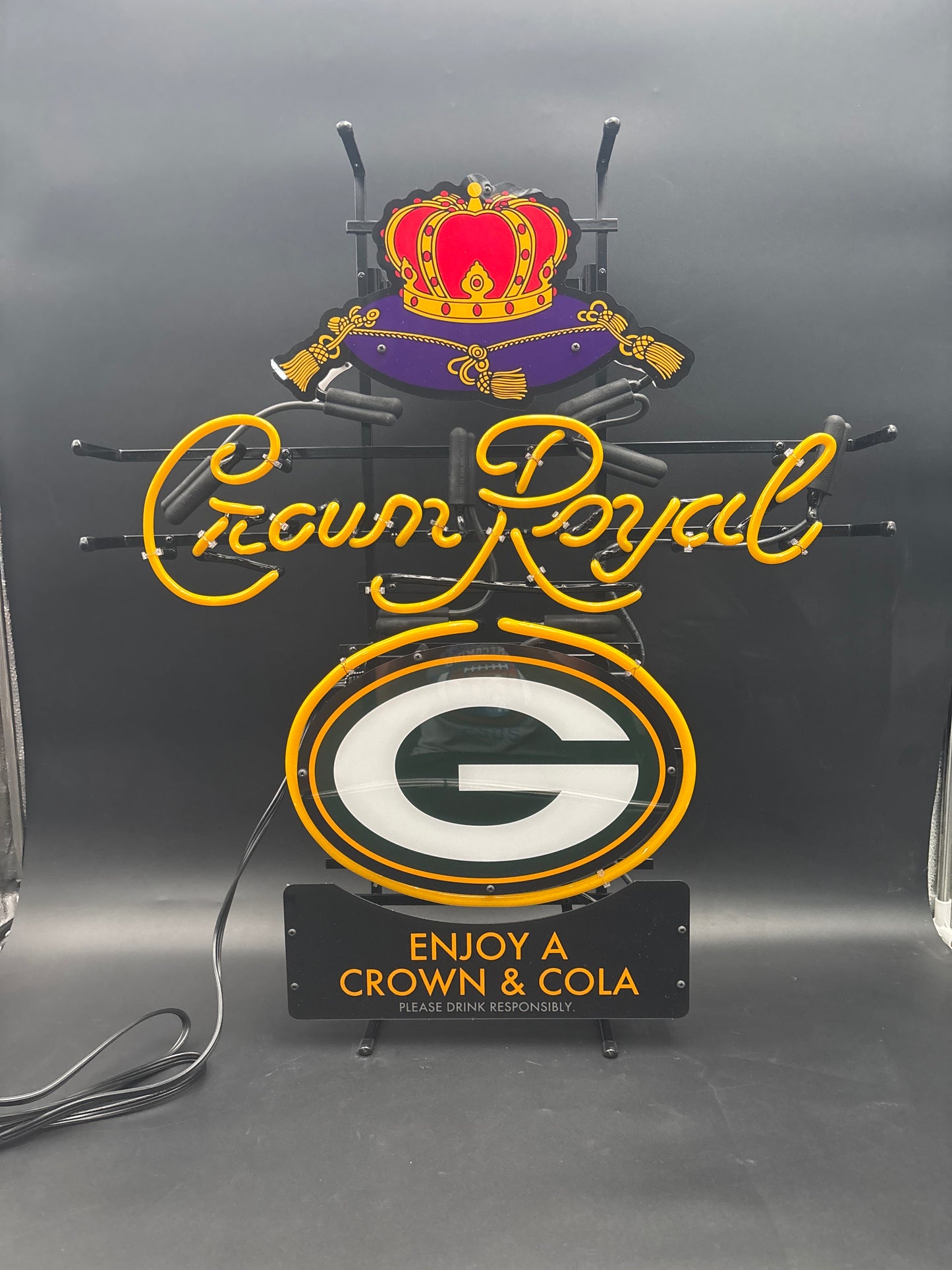 Crown Royal Green Bay Packers Neon Sign