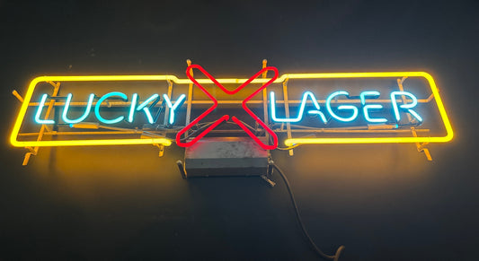 Lucky Lager Neon Sign