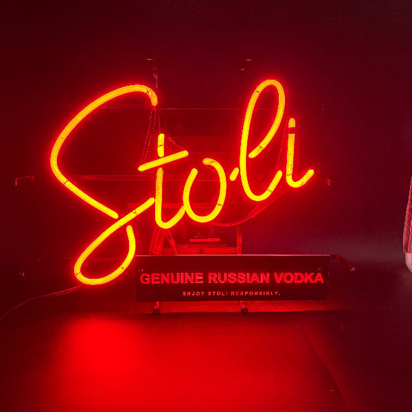 Stoli Script Font Stoli Script Word unit with backlight Replacement Tube - Neon Sign Par ...