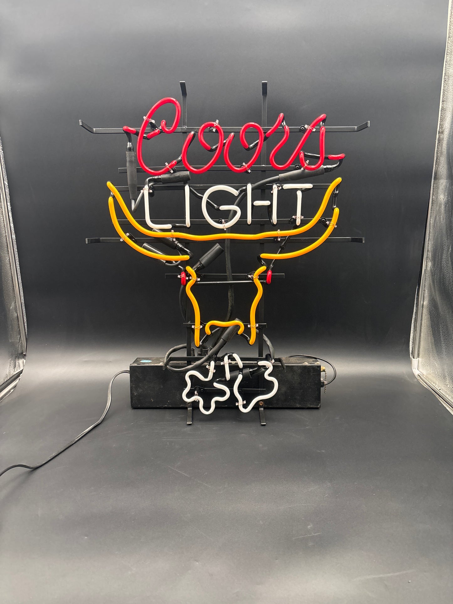 Coors Motion Bull Neon Sign