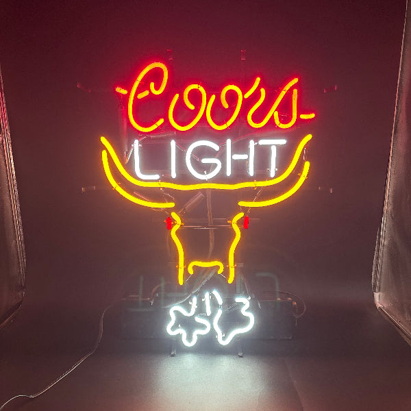 Coors Motion Bull Neon Sign
