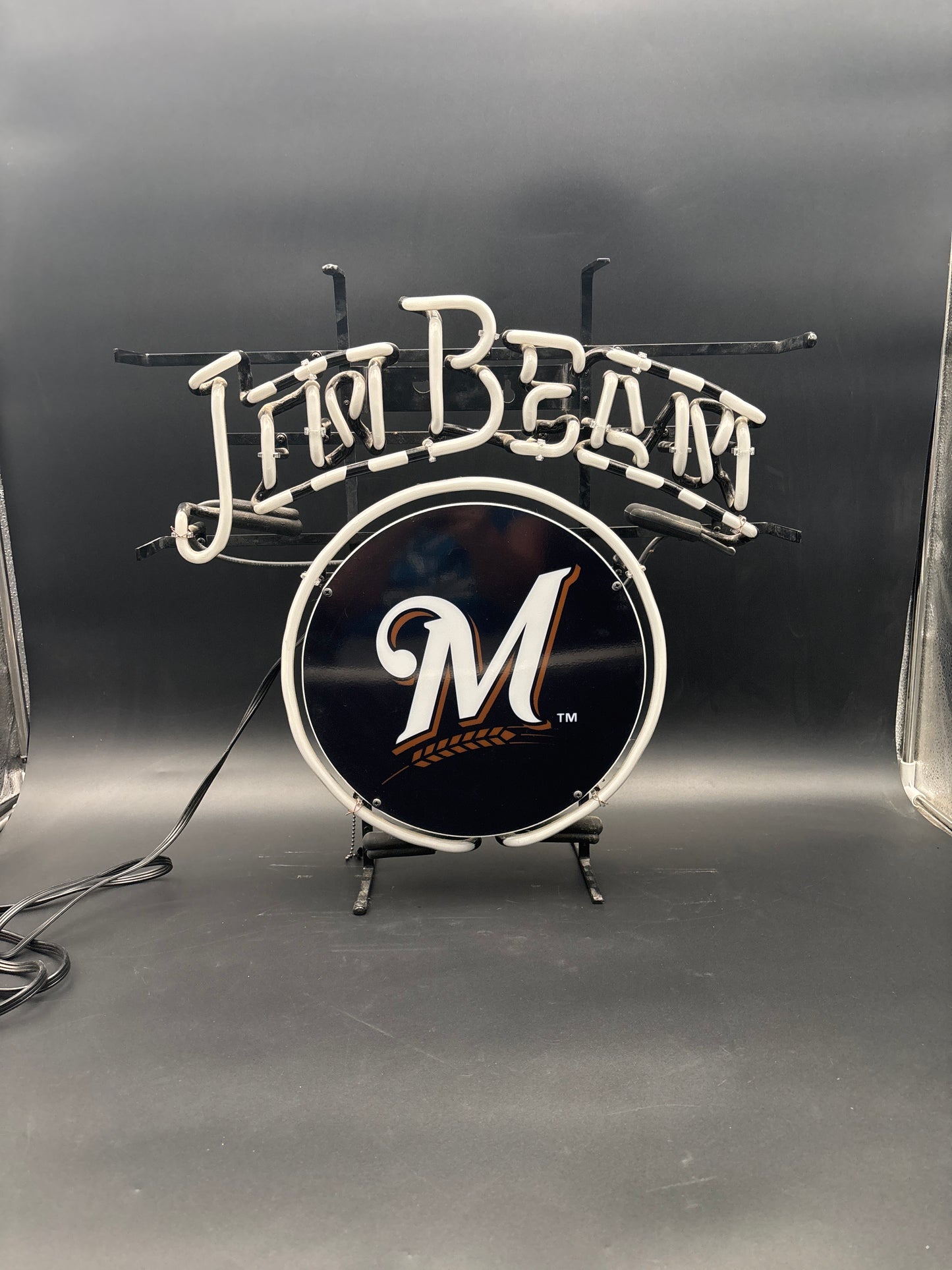 Jim Beam Milwaukee Brewers Neon Sign