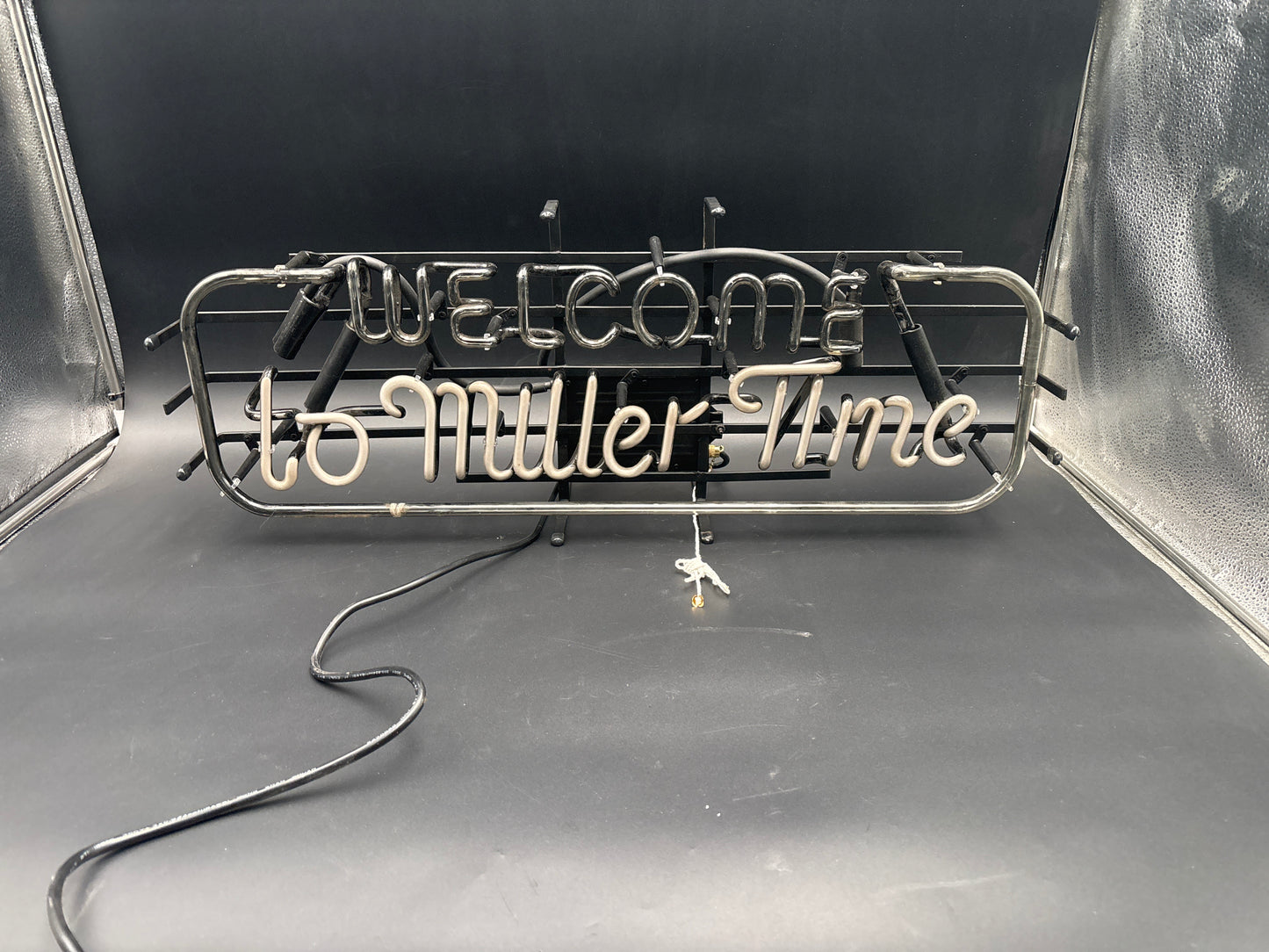 Welcome to Miller Time Neon Sign