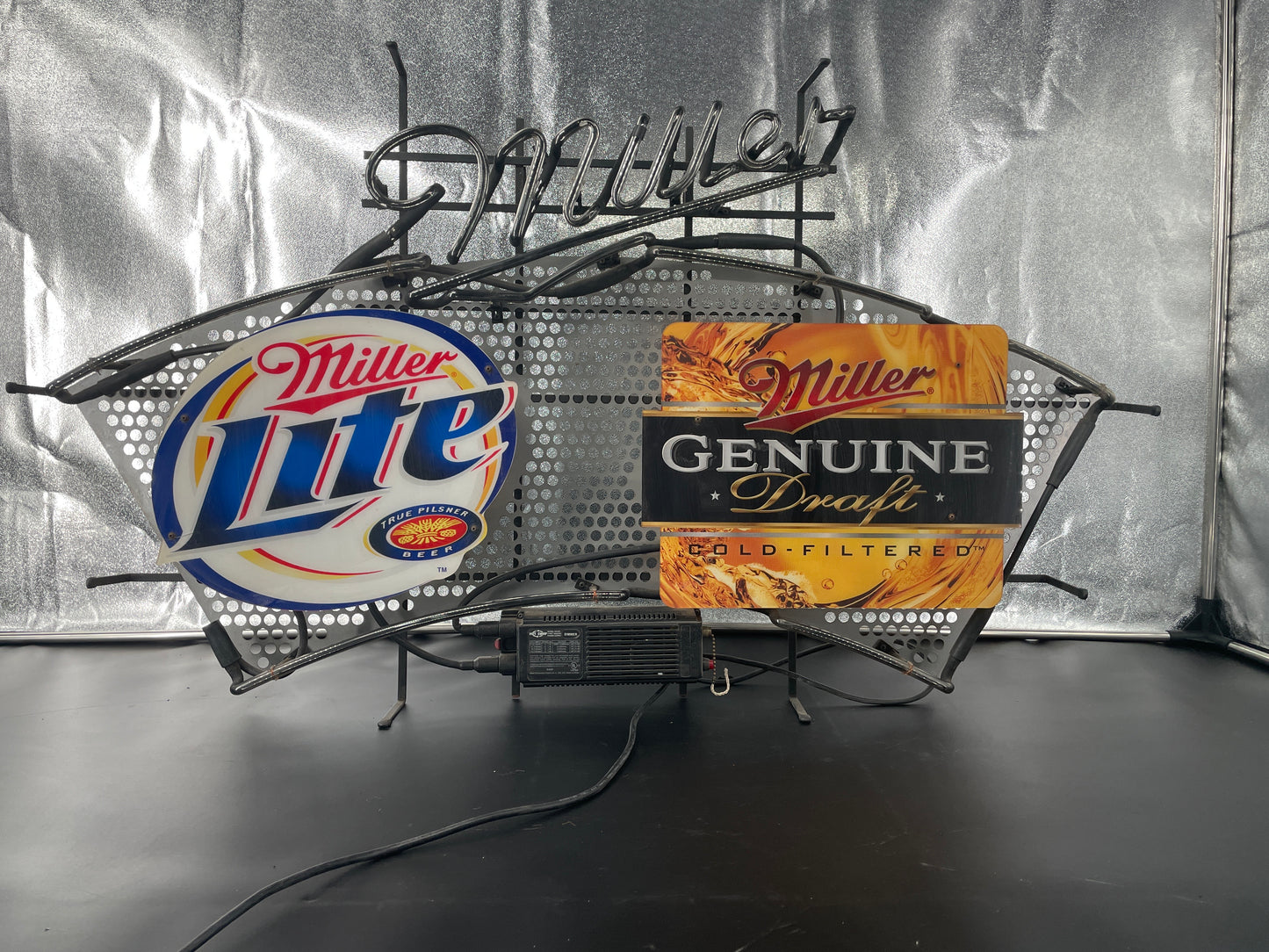 Dual Neon Sign – Miller Lite & Miller Genuine Draft