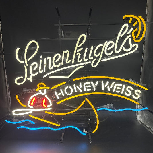 Leinenkugel’s Honey Weiss Canoe Neon Sign