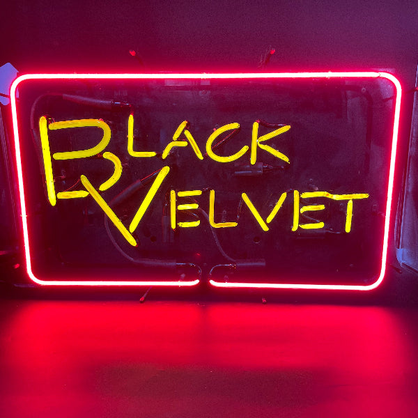 Black Velvet Neon Sign