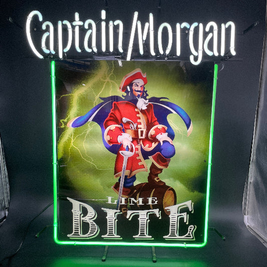 Captain Morgan Lime Neon Sign