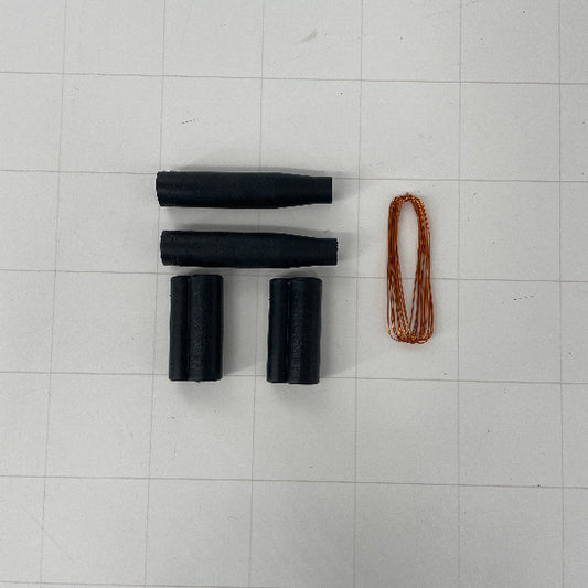 Neon Sign Supply Kit – Tapered Wire-to-Tube Boots + Reverse Tube Boots + Copper Tie Wire