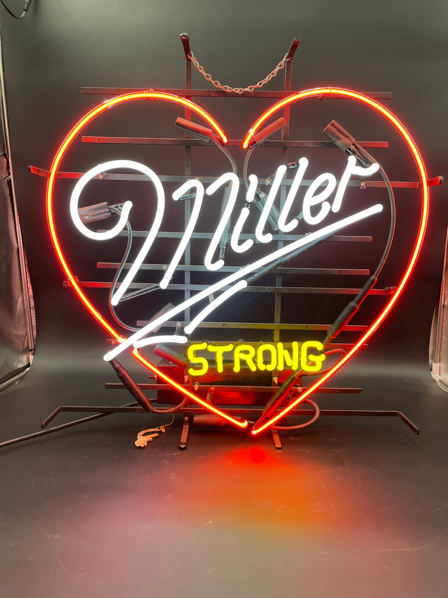 Miller Strong Heart Prototype Neon Sign