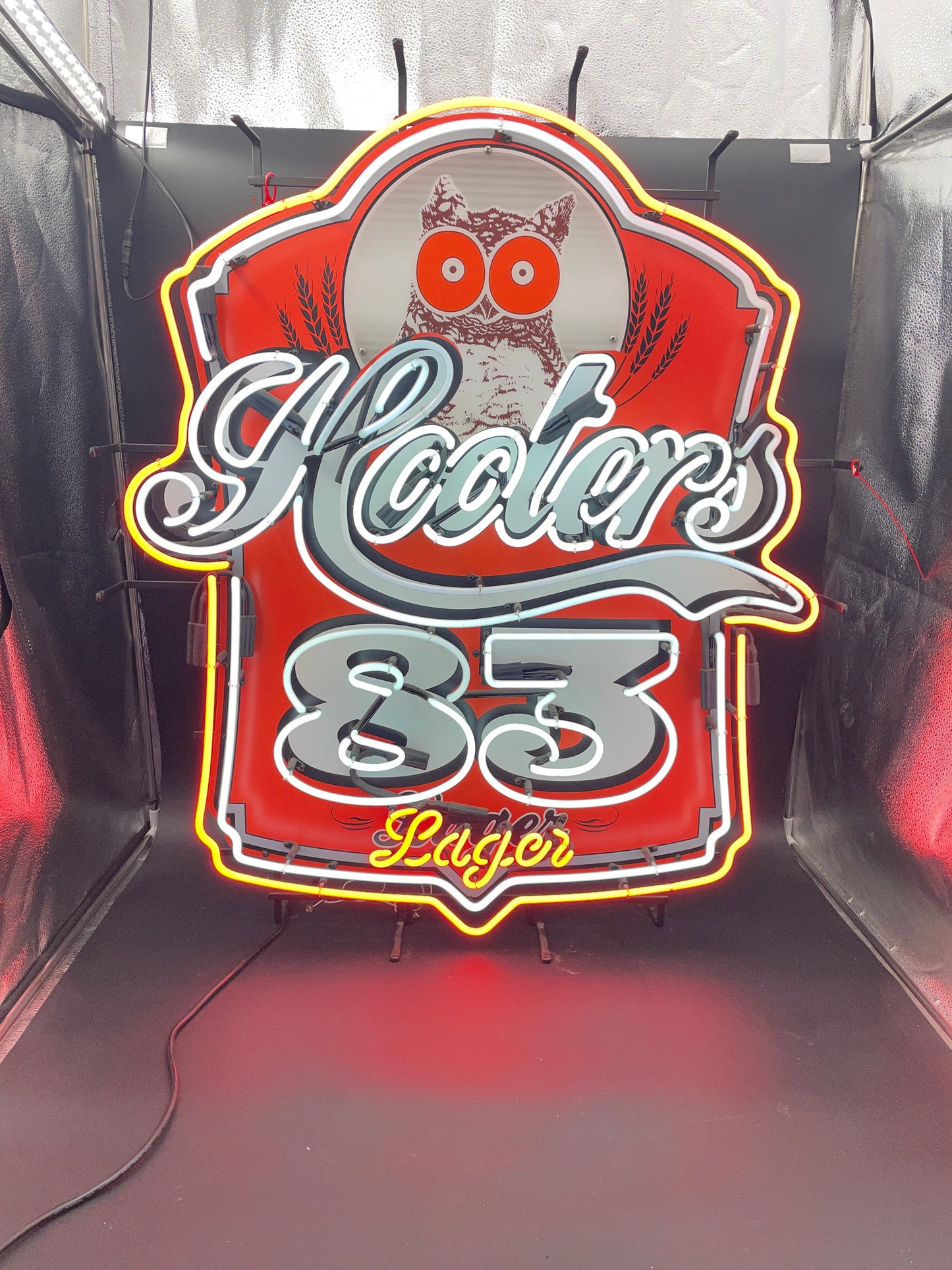 Hooters 83 Lager Neon Sign