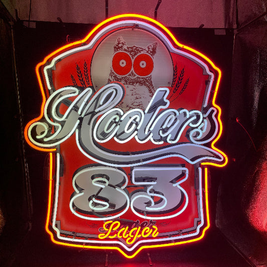 Hooters 83 Lager Neon Sign