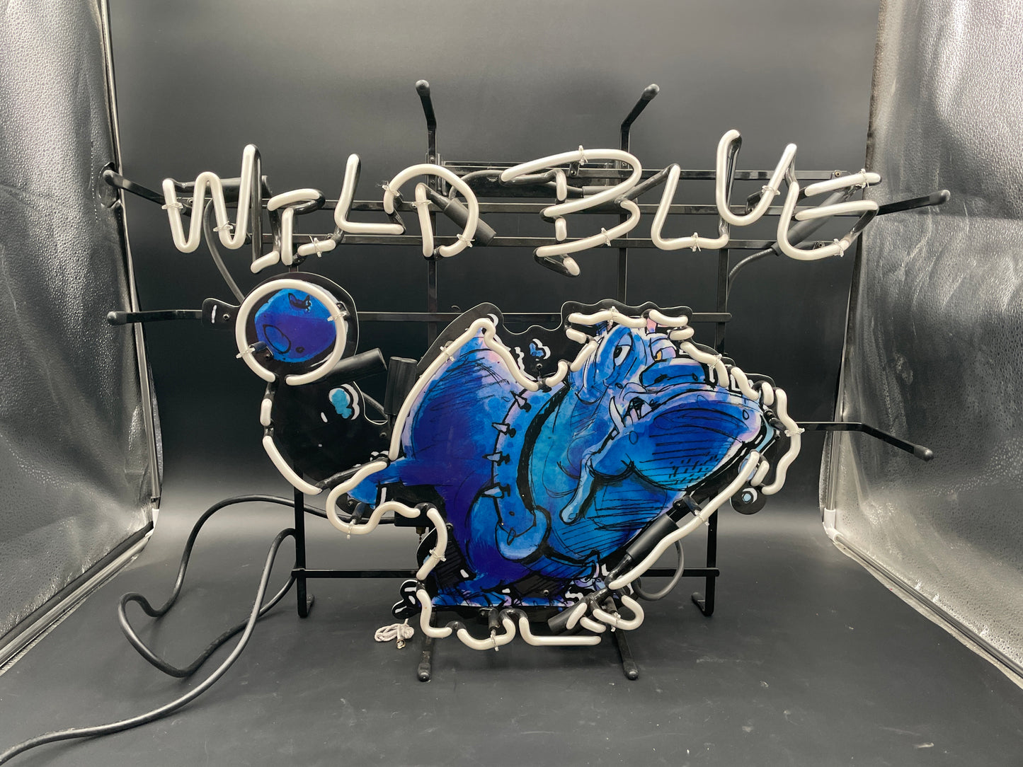 Wild Blue Neon Sign
