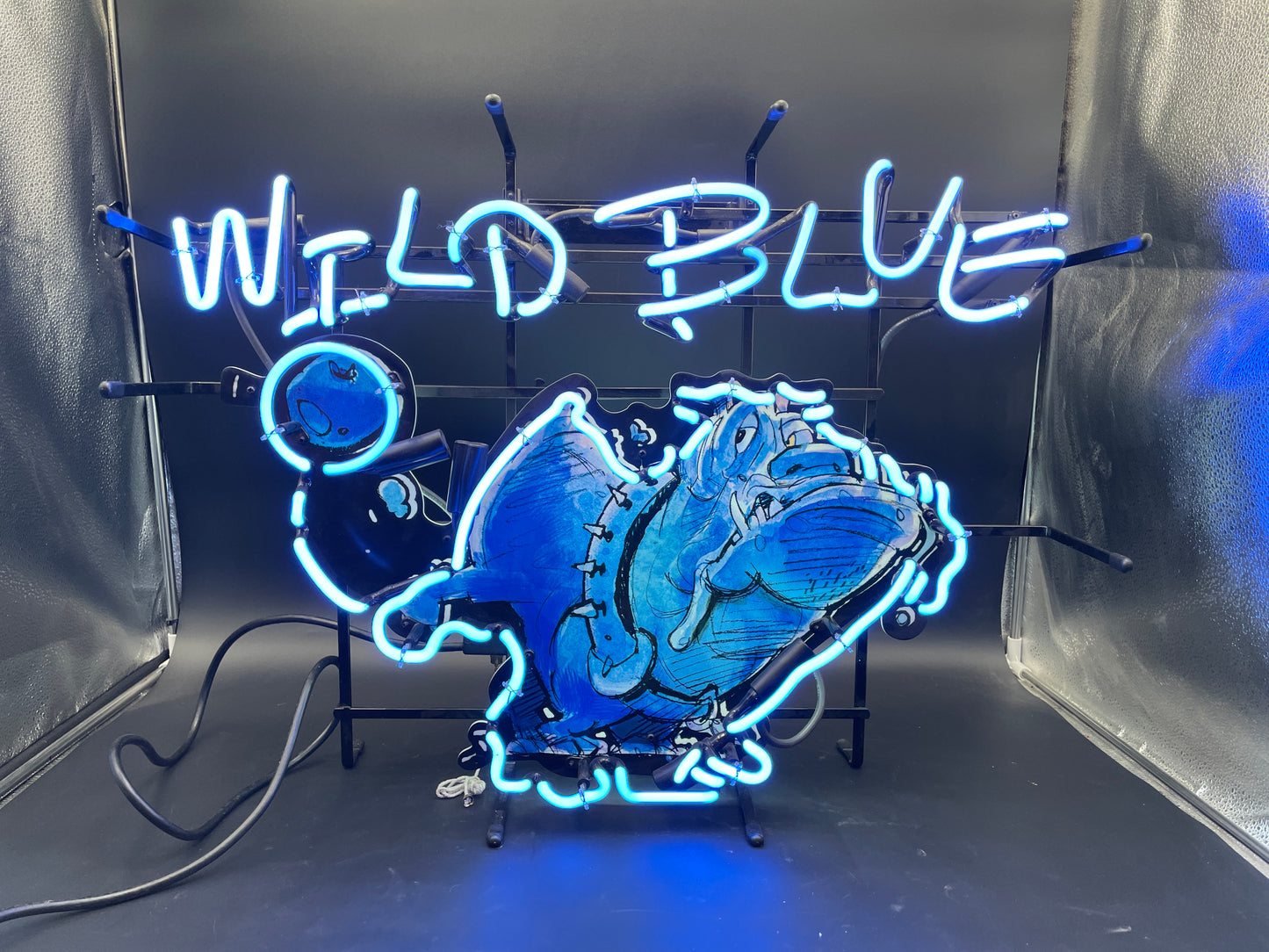 Wild Blue Neon Sign