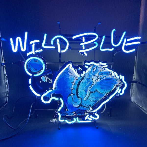Wild Blue Neon Sign
