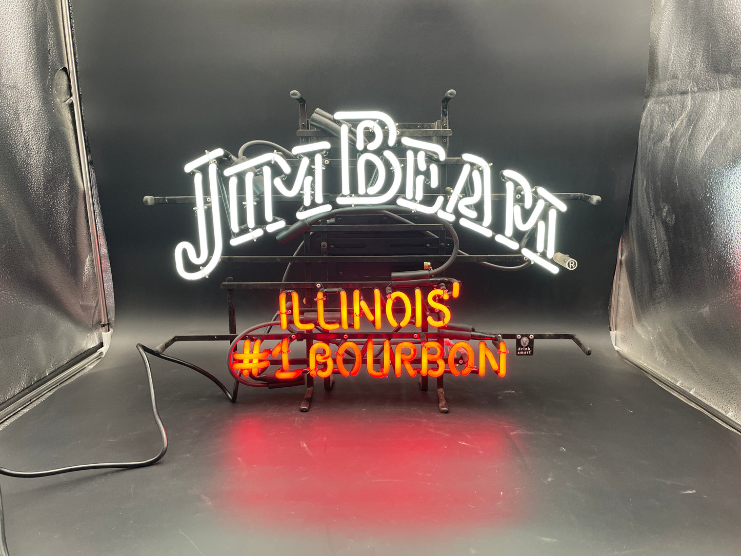 Jim Beam Illinois #1 Bourbon Neon Sign