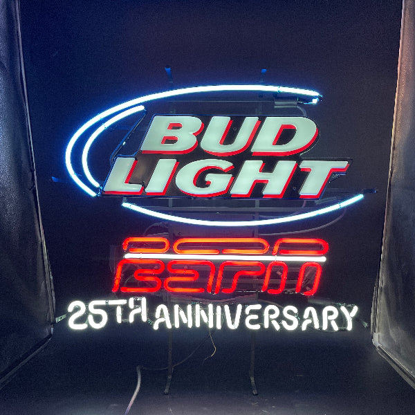 Bud Light ESPN 25th Anniversary Neon Sign
