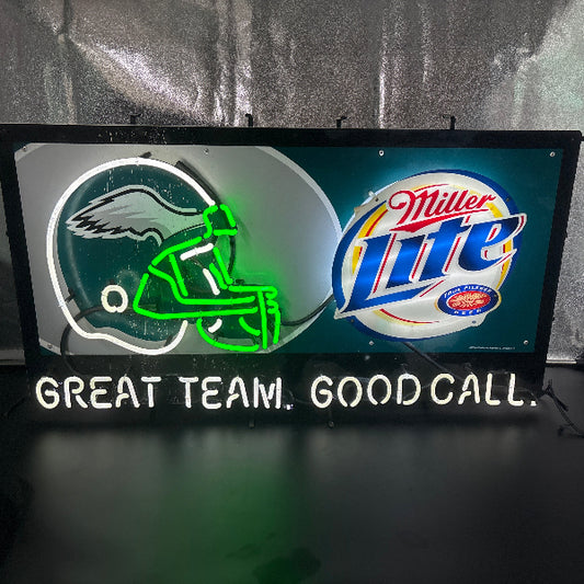 Miller Eagles “Good Call” Neon Sign