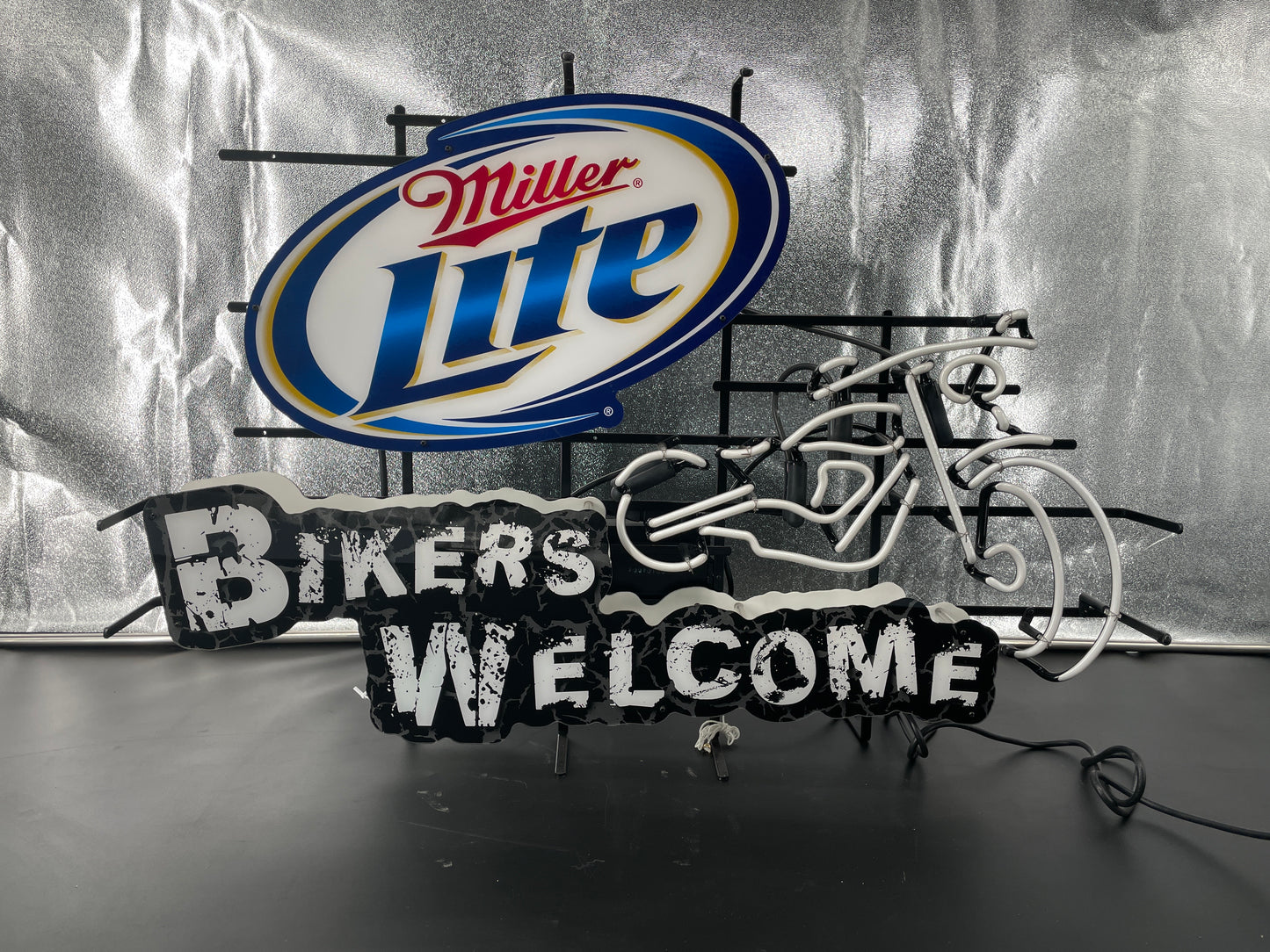 Miller “Bikers Welcome” Neon Sign