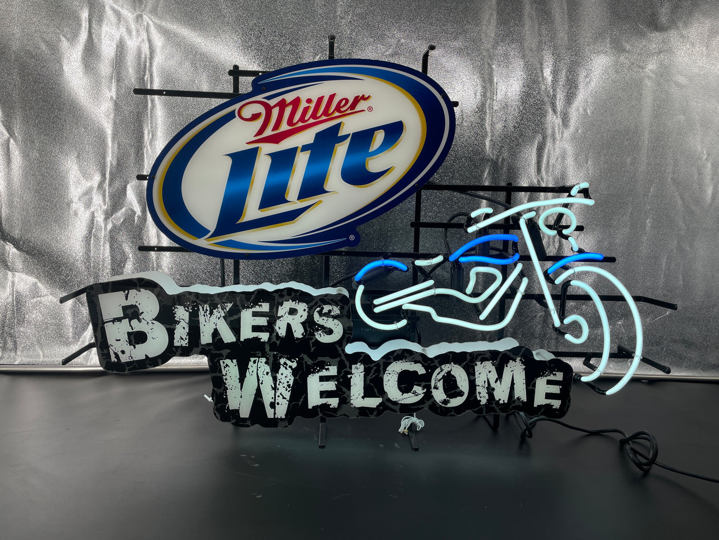 Miller “Bikers Welcome” Neon Sign