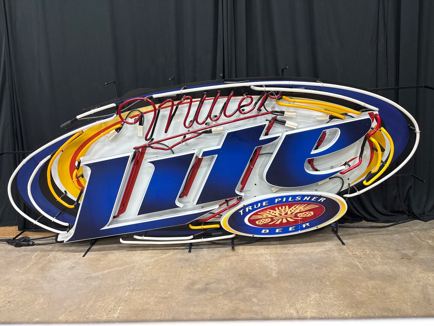 Large Miller Lite Neon Sign