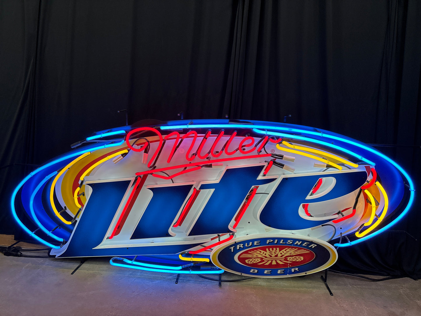 Large Miller Lite Neon Sign