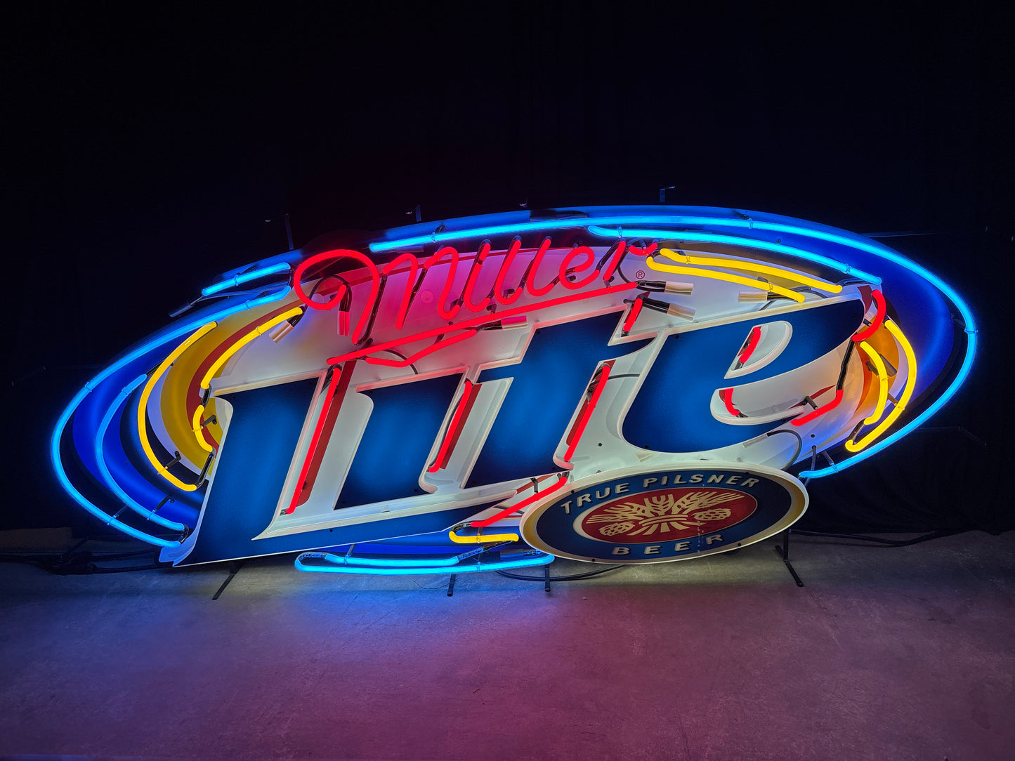 Large Miller Lite Neon Sign