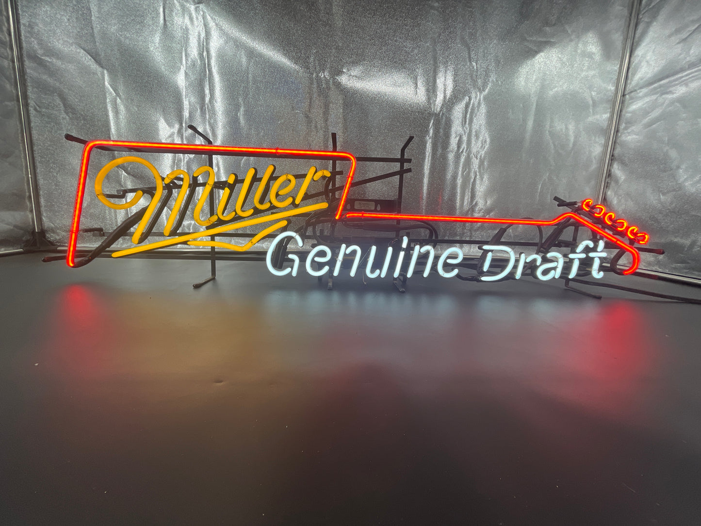 Miller Genuine Draft Guitar Neon Sign