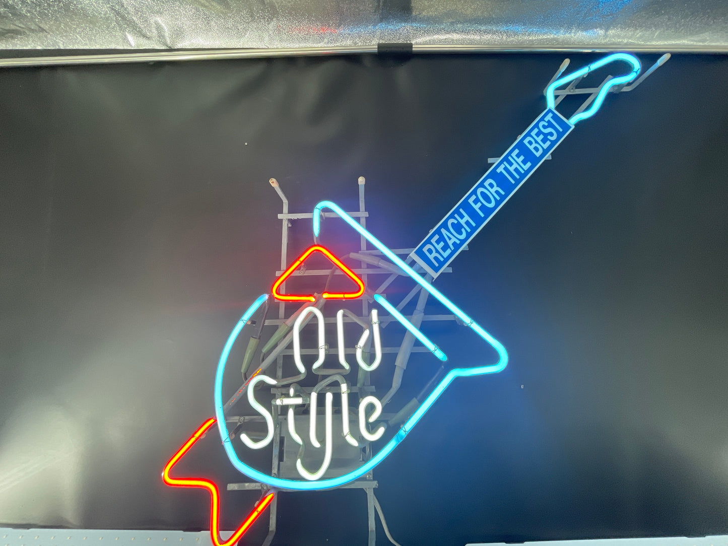 Old Style Guitar Neon Sign
