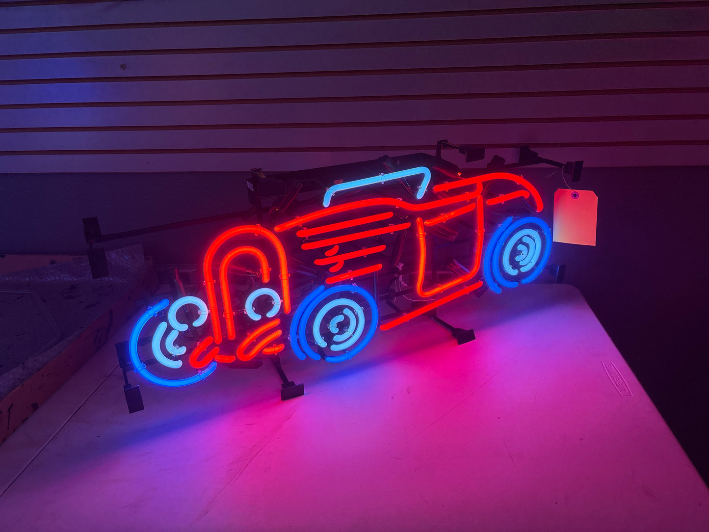 Bottom Left Tire / Head Light unit for Dragster Car Replacement Tube - Neon Sign Part