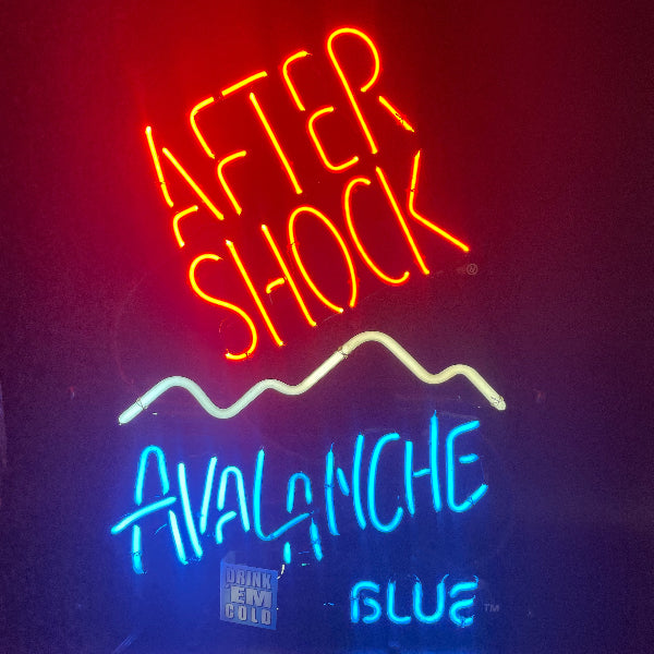 After Shock Avalanche Blue Neon Sign