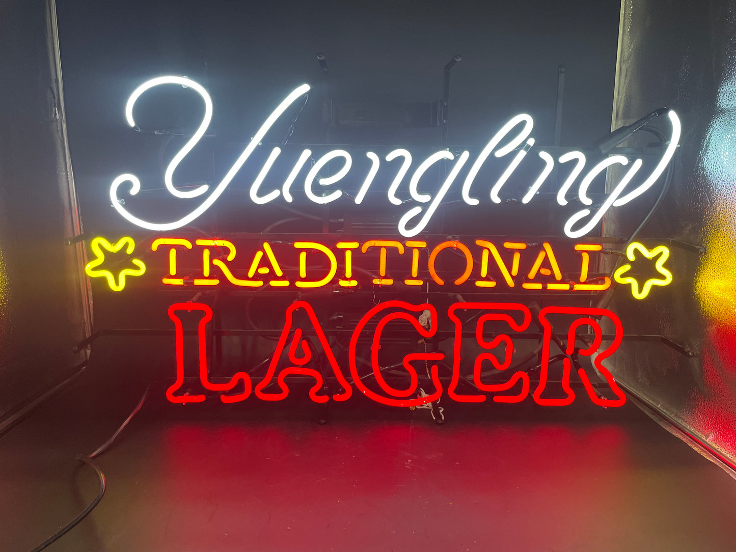 TIONAL Single Stroke Word unit with star for Yuengling Traditional Lager Replacement Tube - Neon Sign Part