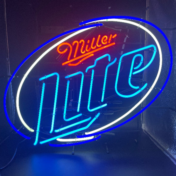 Large Miller Lite Neon Sign